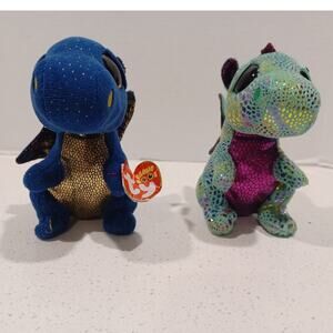 TY Beanie Boos Dragon Plush Cinder & Saffire